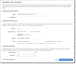 Authoring a Lambda Function