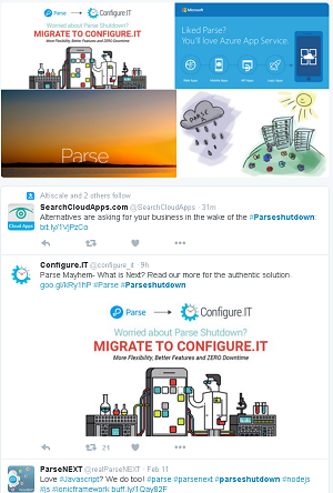 Parse Replacements Still Pouring in on Twitter