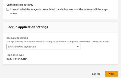 Select the checkbox confirming that your gateway server  has been set up.