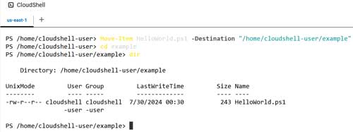 You can use PowerShell's Move-Item cmdlet to move an uploaded file to a  subfolder.