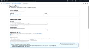 Select the Enable Time-Based Copy checkbox and specify your desired completion duration.