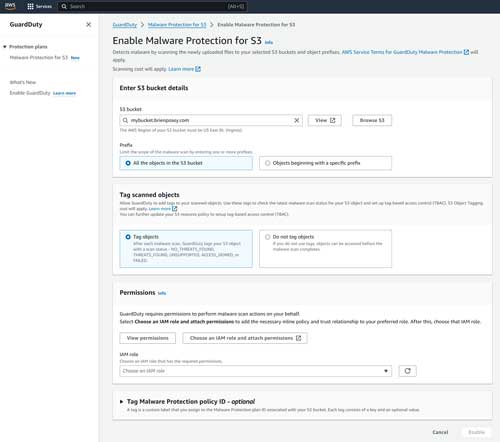AWS allows you to tag items that have been scanned.
