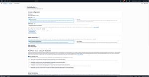 Figure 1: Leave the Block All Public Access Setting Enabled.