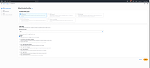 Figure 2:  Set the Use Case to EC2.