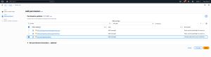 Figure 1: Add the SecretsManagerReadWrite permission to the role.