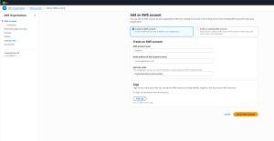 Figure 3: This is the screen used to create an AWS account.