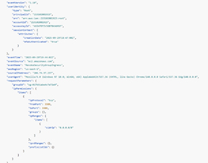 Figure 5: This JSON record indicates that access to Port 3389 has been removed.