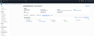 Figure 2: A security group's details screen will tell you if a security group is associated with a VPC, but it will not tell you if the security group is being used by an instance.