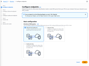 Figure 1: Choose the basic type of endpoint configuration that you want to configure.