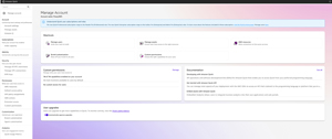 Figure 2: This Is the Manage Account Screen.