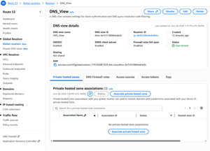 Figure 3: Click the Associate Private Hosted Zone Button.